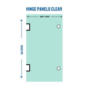 Clear Glass Hinger (10mm Clear Toughened Glass)