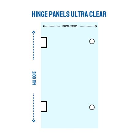 STD Hinge (10mm Ultra Clear Toughened Glass)