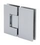 180 Degree Glass to Glass Shower Hinge Satin