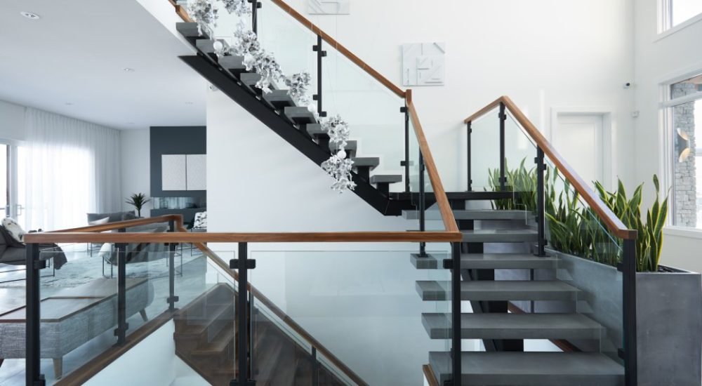 Specialized-Stair-and-Rail-Steel-Concrete-Mono-Stringer-with-Walnut-Railing